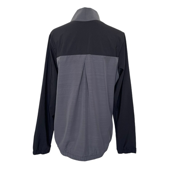 Adidas Full Zip Wind Jacket Women’s Size XL Heather Gray Black Windbreak Light - Picture 6 of 10